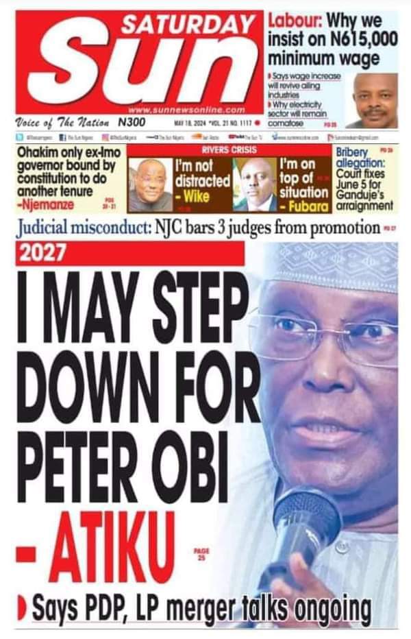 If Peter Obi leaves Labour Party to contest under PDP will you Vote him?