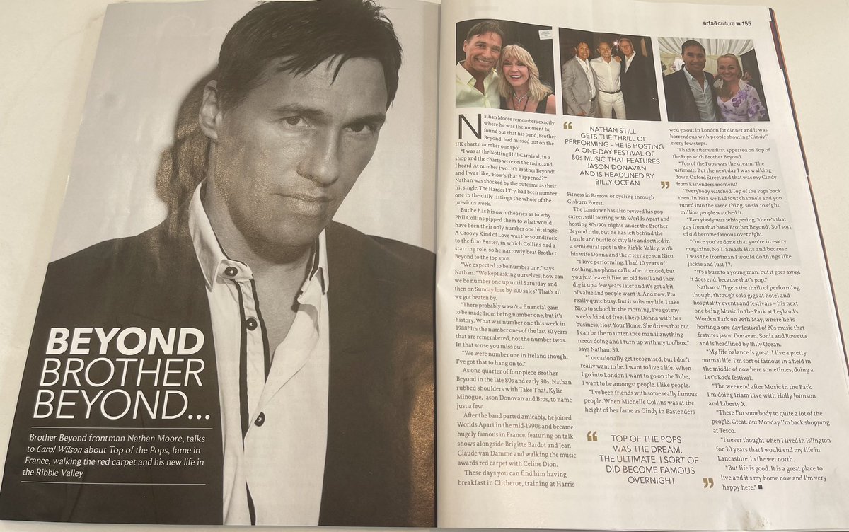 iamNathanMoore's tweet photo. A nice piece in Ribble valley live magazine @mitp_leyland the weather is looking good, get there early as Jason Donovan is on at 1.30pm, gates open 12.30 x 8 days to go 🕺 https://t.co/pTnFqVPGKb