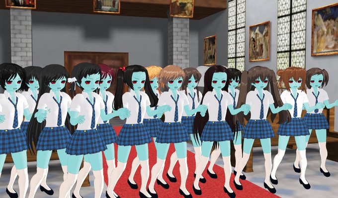 『作画カロリーが〜』的なハッシュタグを見つけたけど、私はカス子なんで作画とは言えないけど1番大変だったのは吸血鬼ネタのこれかなぁ

10年以上前に買ったPCで作ってたからキャラが多ければ多いほど動作が重くなったりフリーズしたりエラー落ちしたりしてたので常に綱渡りの制作だったw 