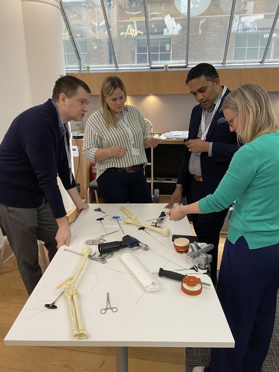 Delegates enjoying the workshops at day 2 of the London shoulder meeting. Many thanks to @ArthrexUK @DePuySynthes @LEDAortho for your support.