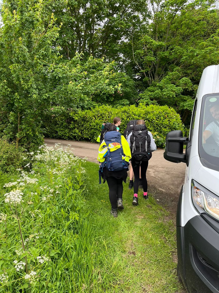 Our Duke of Edinburgh Bronze award is in full motion this morning with all three groups dropped off and making good progress #dslvandproud