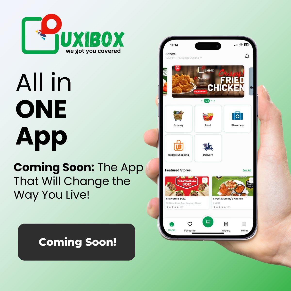 Uxibox_Gh's tweet photo. Your one-stop solution for all your needs, coming soon! #UXIBOX #knust #kumasi @VOICE_of_KNUST https://t.co/VPXp3RXZGl