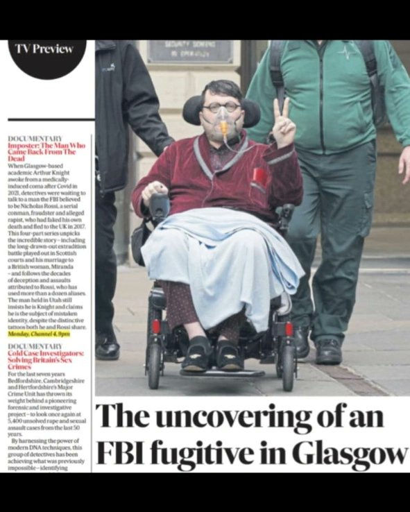 five_mile_films's tweet photo. 'Imposter. The Man Who Came Back From the Dead' is pick of the day in the papers this weekend. Don't miss the 4-part series, on @channel4 from Monday at 9pm.
@RadioTimes @theipaper @thetimes @Telegraph @DailyMailUK @TheSun
#ImposterBackFromTheDead #NicholasRossi #ArthurKnight https://t.co/Xn9fBfTUdu