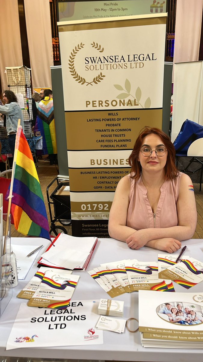 Swansealegal's tweet image. 🌈Caitlin from Swansea Legal Solutions is at Swansea Pride, spreading advice and legal support! 🏳️‍🌈 Swing by our stand to chat with us about your legal queries and celebrate diversity with us. See you there! 

#SwanseaPride #LegalSupport 🌟🏳️‍⚧️