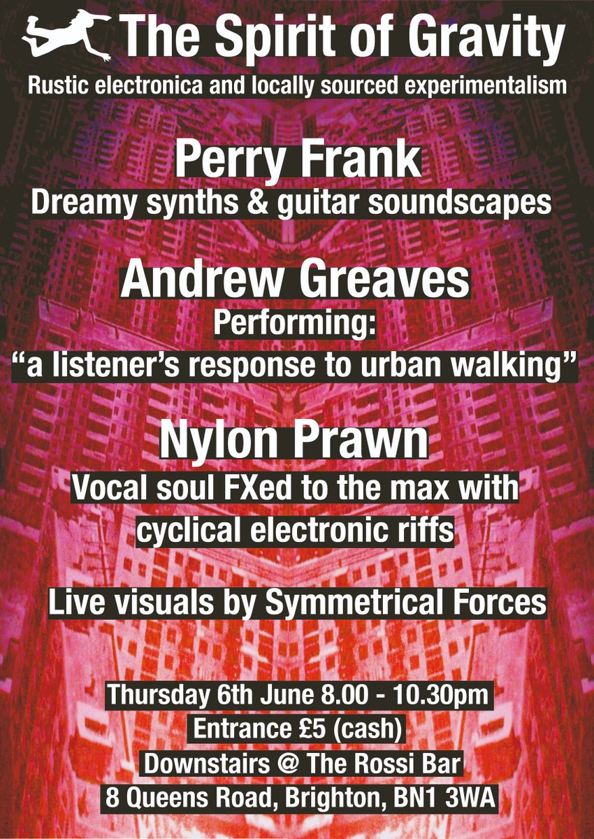 Spirit of Gravity (@spiritofgravity) on Twitter photo #live #electronic #music by #PerryFrank, #AndrewGreaves and #NylonPrawn at the <a href="/rossi_bar/">TheRossiBar</a> in #Brighton on 6th June. See you there! #newmusic #electronicmusic #experimentalmusic #brighton #live #electronic #music by #PerryFrank, #AndrewGreaves and #NylonPrawn at the <a href="/rossi_bar/">TheRossiBar</a> in #Brighton on 6th June. See you there! #newmusic #electronicmusic #experimentalmusic #brighton