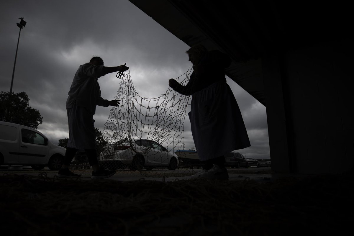 Efeagro's tweet photo. Las mujeres representan un 6 % del empleo a bordo y un 60 % en tierra dentro de la #pesca española. Hoy celebramos el Día Internacional de las Mujeres en el Mar #WomenInMaritimeDay  @IMOHQ @CEPESCA  @LuisaFishFan @FNCP_Pescadores

Foto: Efeagro/Efe/Cabalar https://t.co/R5djZtvN5a