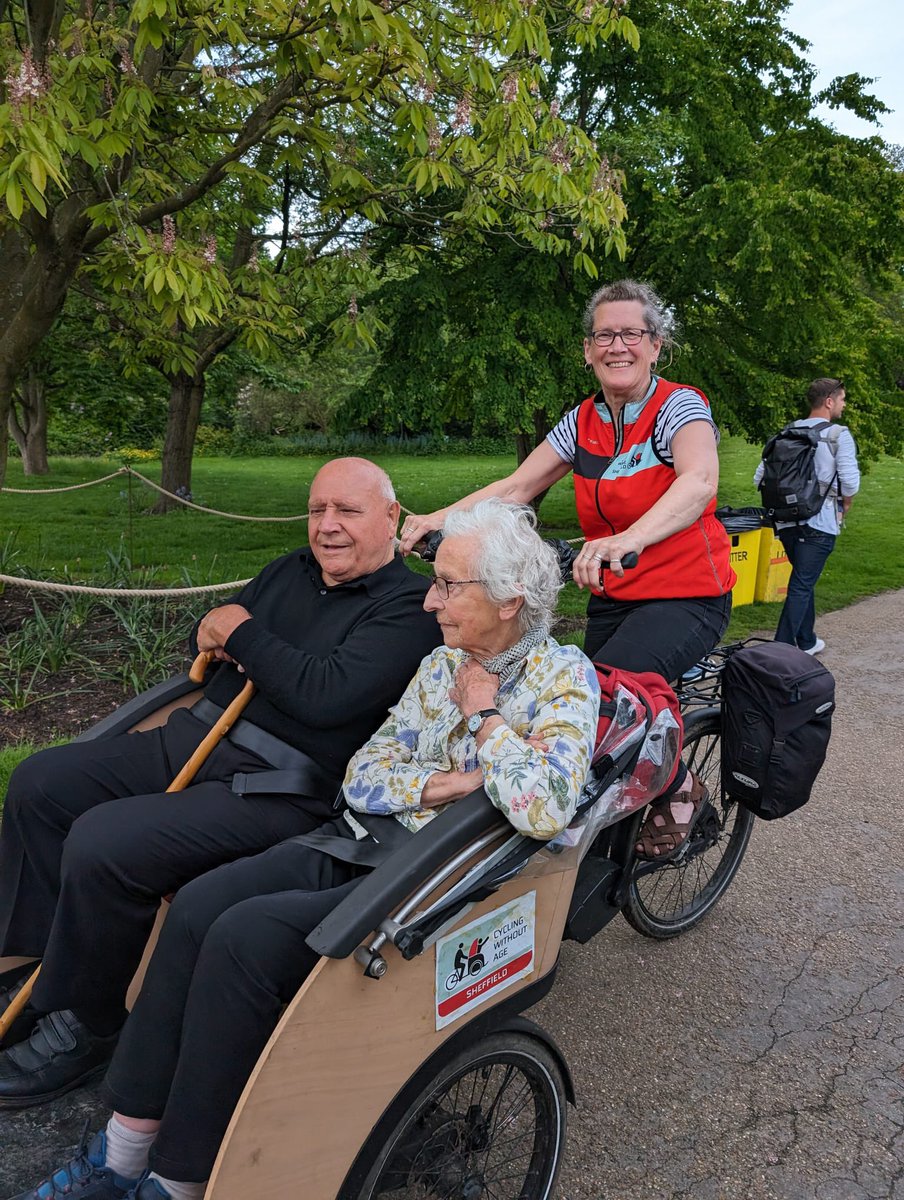 All aboard! Lots of smiling passengers from the Age UK Wellbeing centre in the Botanic Gardens. We love that we can share the joy of the smell of flowers, toddlers waving and sunshine on your face. Thank you to our wonderful volunteers Anne and Carolyn.