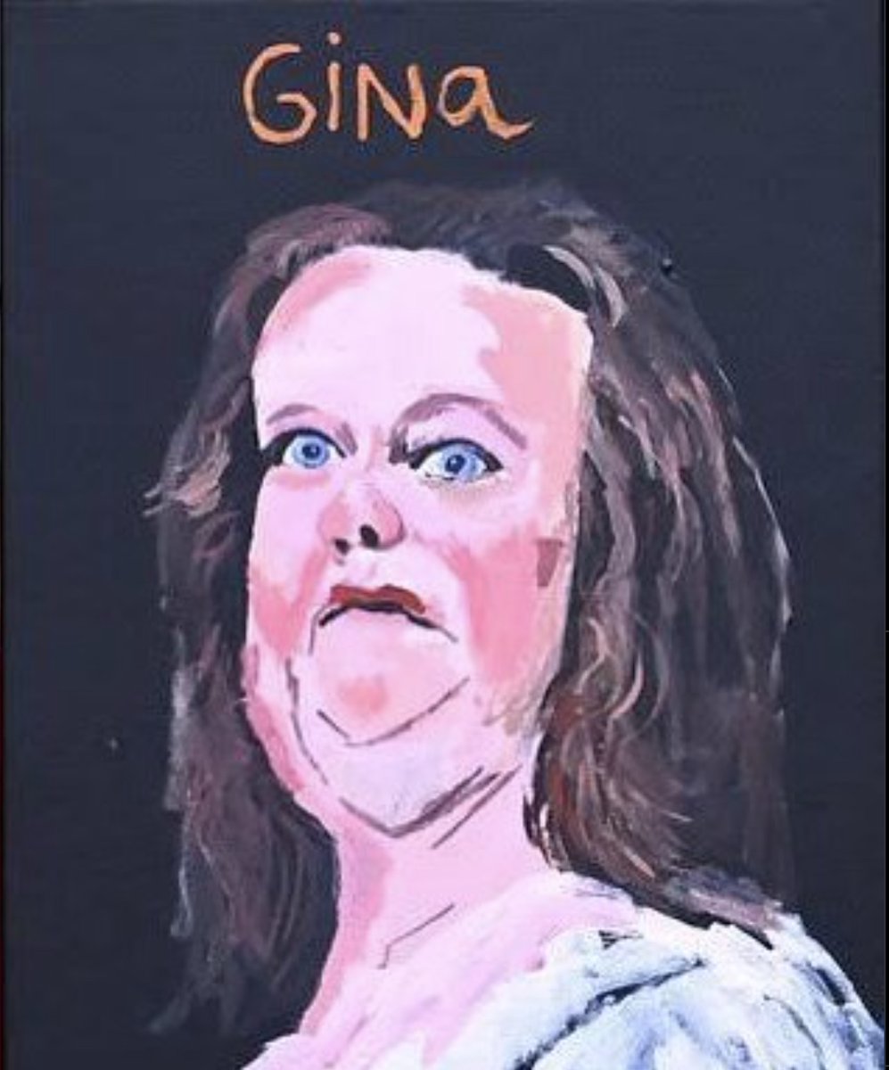 Massive record crowds in Canberra this weekend going to see Gina Rinehart's portrait at the National Art Gallery 😉😂😂#auspol #abcnews #insiders #abc730