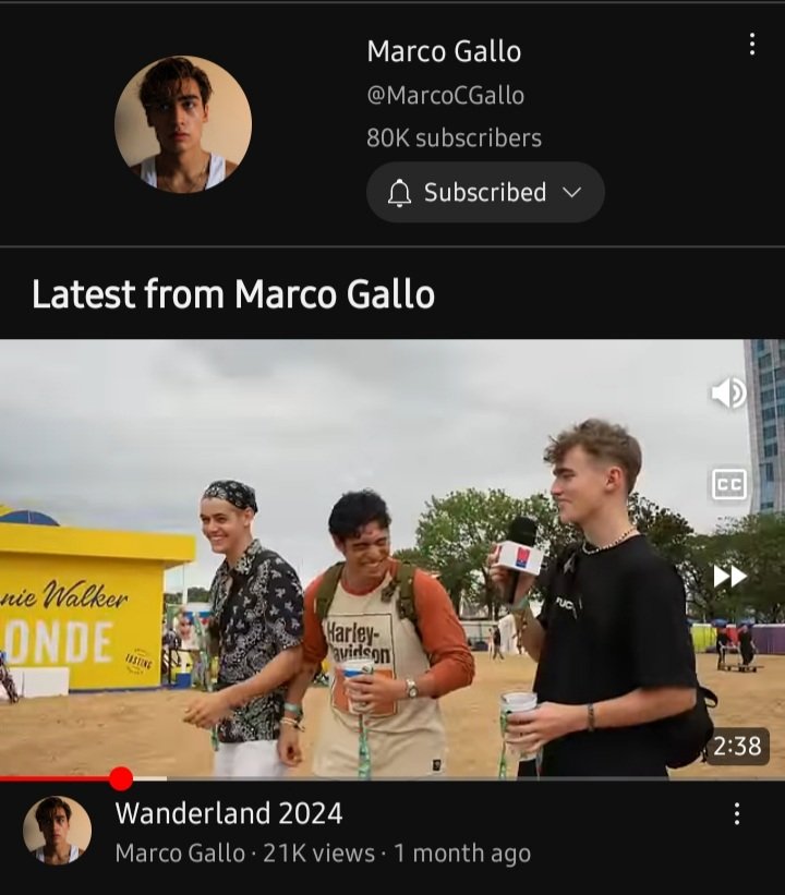 Happy 80k subscribers @itsmeMarcoG kailan pa ang next vlog?

#MarcoGallo