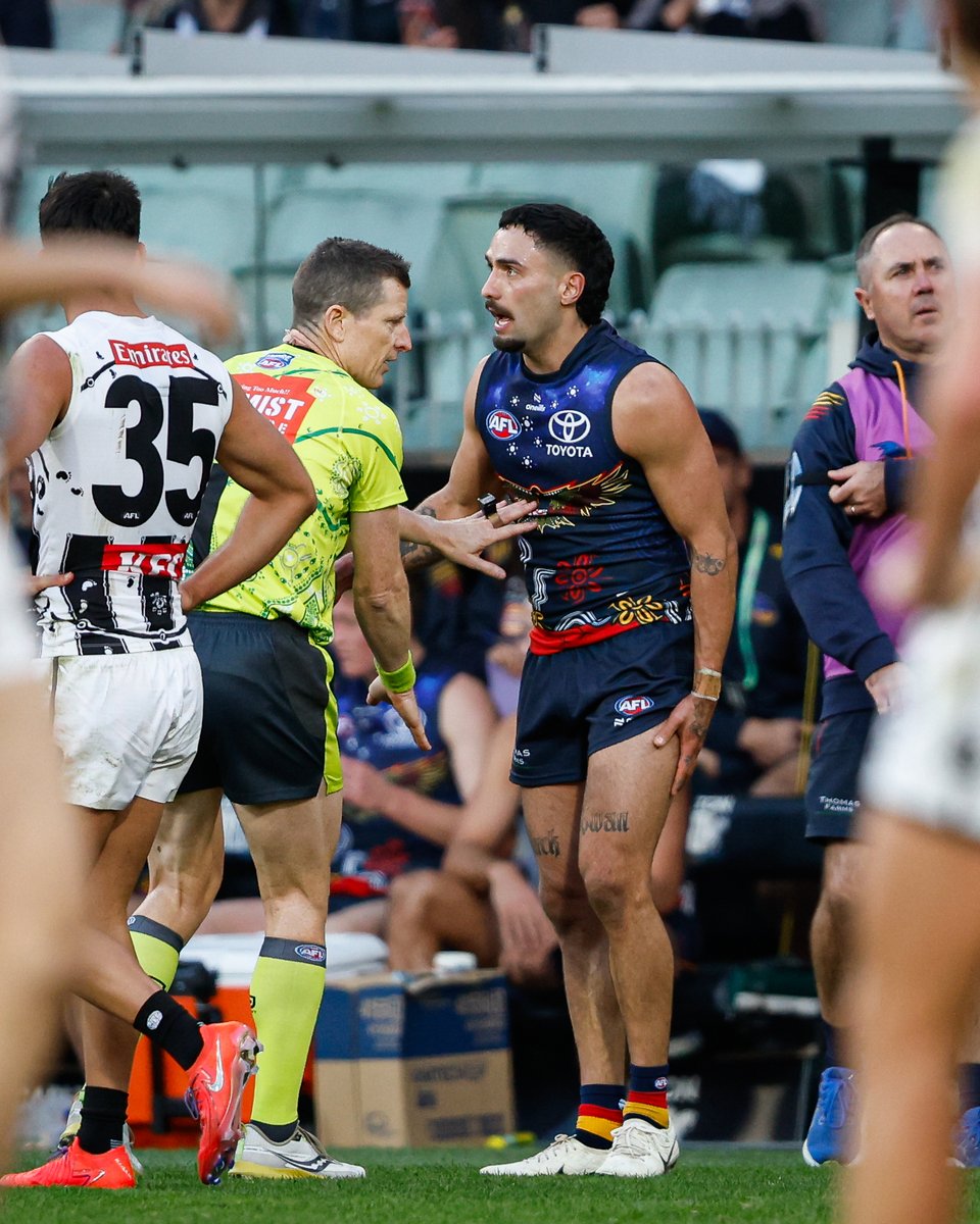 UPDATE | Izak Rankine has a confirmed hamstring strain from his last-gasp dash up the member's wing. MORE > bit.ly/3UPjnNE #AFL