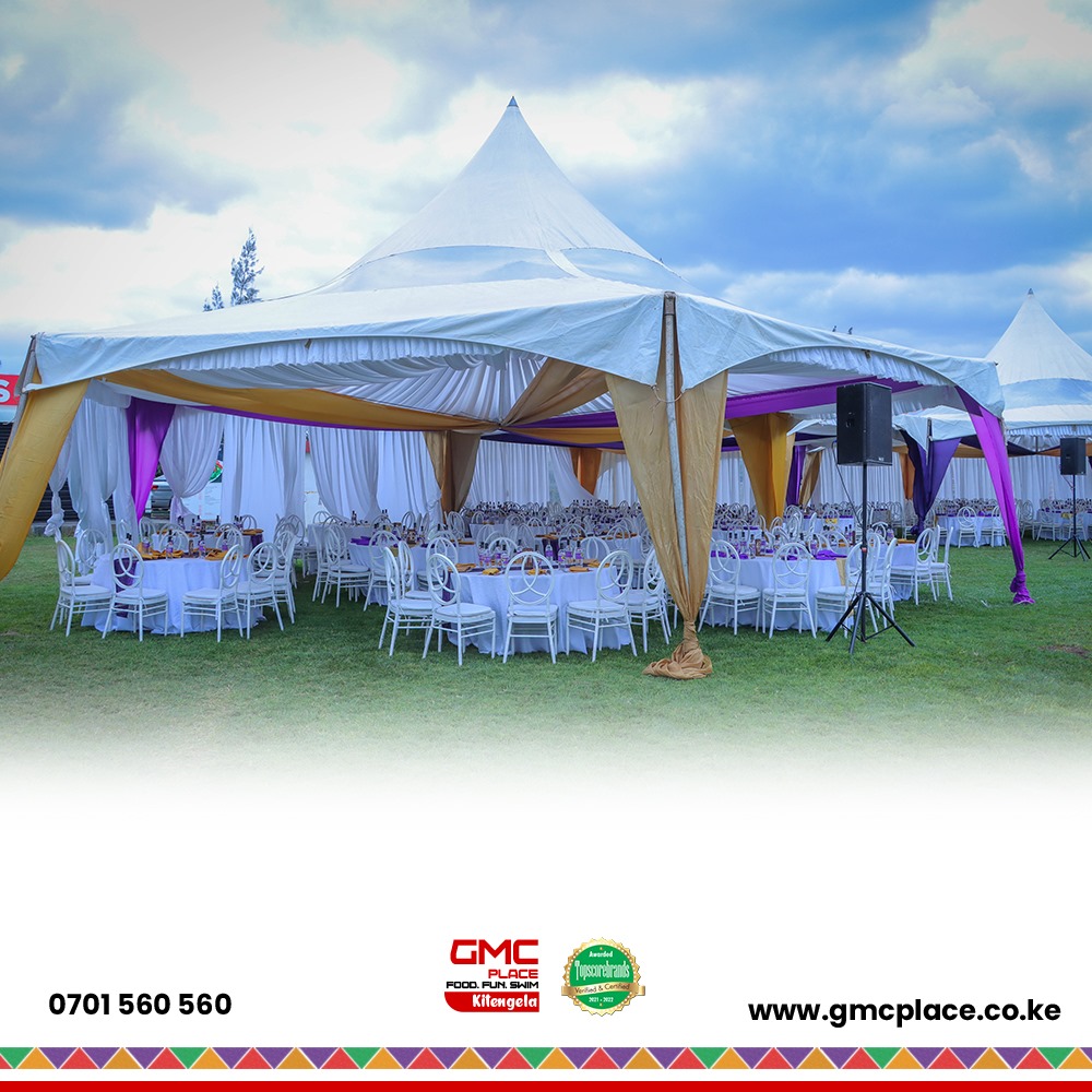 Make your event unforgettable at GMC Place Kitengela. Our spacious venue and diverse event packages cater to weddings, corporate team-building, and more. Enjoy fresh, locally sourced meals in a fun-filled environment. Book today at 0701 560 560! #KaribuGMCKitengela