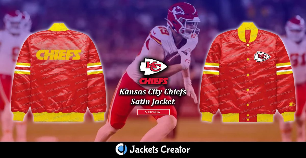 jacketscreator's tweet image. Kansas City Chiefs Button Down Satin Jacket.
 ------------------------------------
jacketscreator.com/product/kansas…
#ChiefsJacket #KansasCityChiefs #FullSnapJacket #ButtonDownJacket #SatinJacket #ChiefsApparel #KCChiefs #ChiefsStyle #ChiefsFashion #ChiefsGear