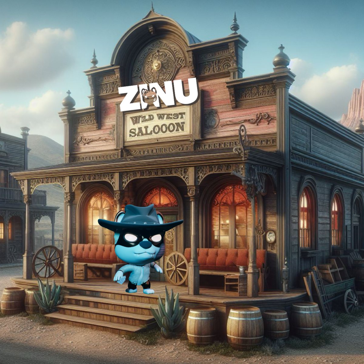 @zinu3D Had to check out the saloon LFG 🧟‍♂️🐶🤠 @ZinuToken #ZombieMob #ZMSS