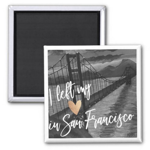 'I Left My Heart In San Francisco ' Fridge Magnet zazzle.com/i_left_my_hear… via @zazzle