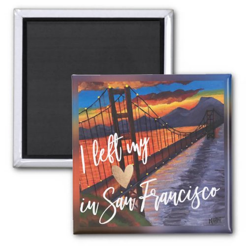 'I Left My Heart In San Francisco ' Fridge Magnet zazzle.com/i_left_my_hear… via @zazzle