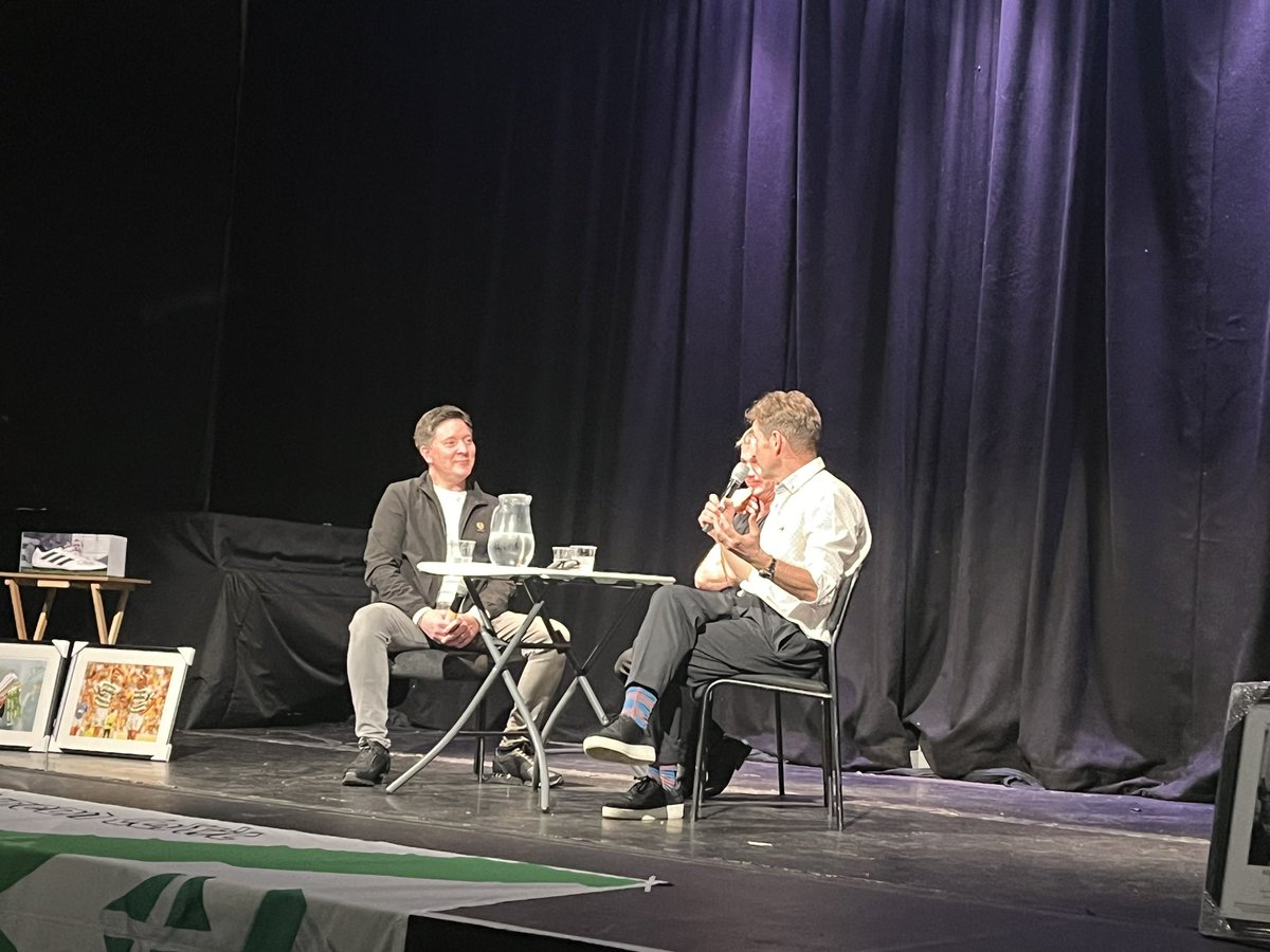 An absolute privilege to be in the company of these two gents! 

Bonafide legends who lived the dream with stories I could listen to for hours on end! 

Wonderful @ACSOMPOD event in beautiful Dunoon with @PaulJohnDykes, @BrattbakkJimOrr & the most amazing supporters! 💚🍀👏🏻🏆