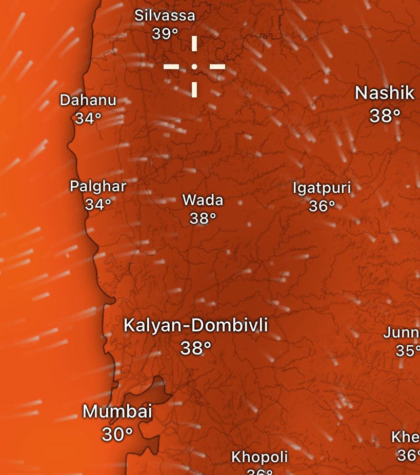 It’s Boiling Mumbaikars 🔥🥵 Feels like temperature across MMR- Mulund:49 Thane:48 Bhiwandi:48 Kalyan:47 Vasai:47 Airoli:47 Badlapur:47 Andheri:46 Santacruz:46 Borivali:46 Colaba:42 Stay Hydrated! #MumbaiRains