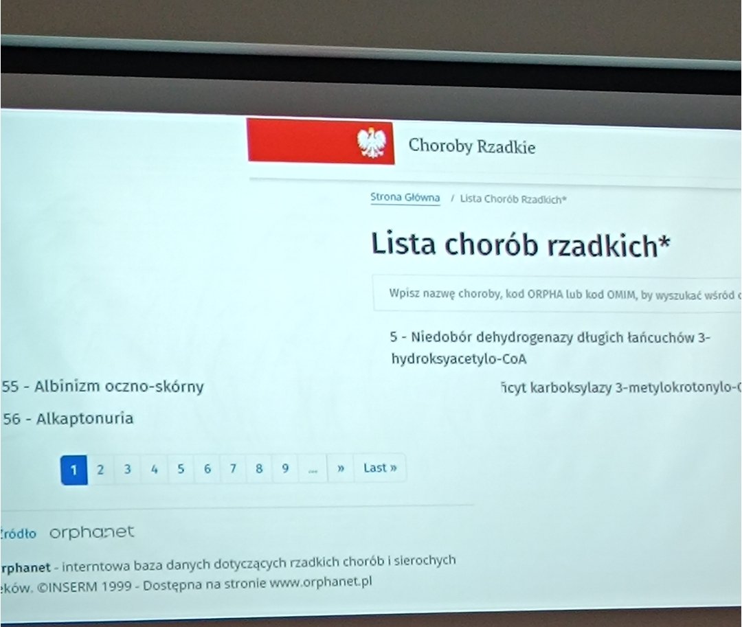 Konferencja Chorób Rzadkich w Krakowie. 
Problemy systemowe.
Bazy danych, Orphanet i polski portal chorób rzadkich.