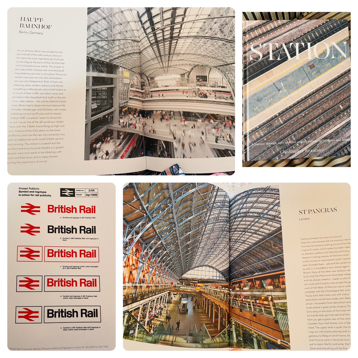 An absolutely fabulous birthday, but a really standout gift was the ‘Station’ book by @ChrisBeanland from my parents - a beautiful yomp through 20th/21st century #railway stations 🚆