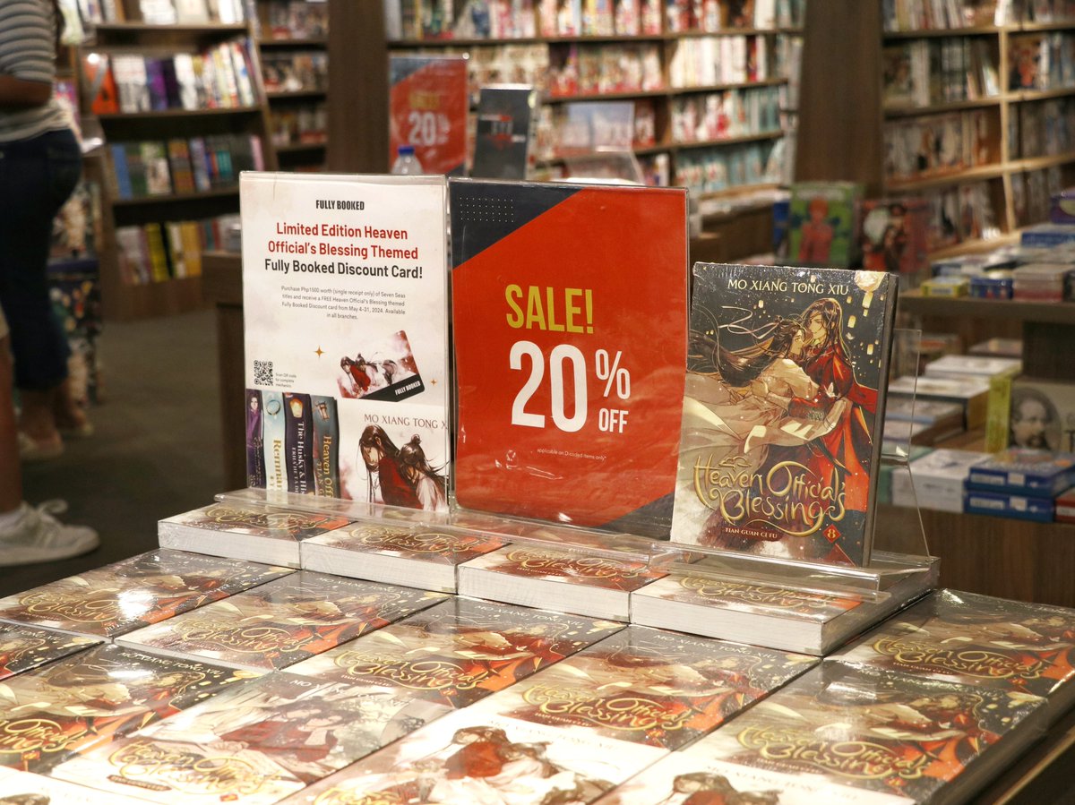 Swing by your favorite Fully Booked branch for 20% off of graphic novels, manga, sci-fi & fantasy, and design & media reads and 15% off at fullybookedonline.com today only for #FCBD2024atFullyBooked! 📚📚

Sale applies to d-coded items only on May 18, 2024.