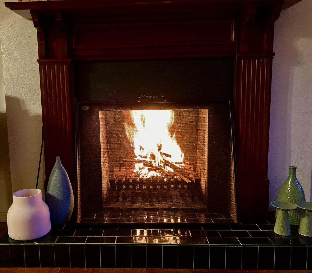 Vkthreepi's tweet photo. First wood fire of the year. Combine with a cosy #couch & some hot #soup for the beginnings of a great evening. And not a radio in sight. #hungryham #cosy #bear https://t.co/tOL49MlIpy