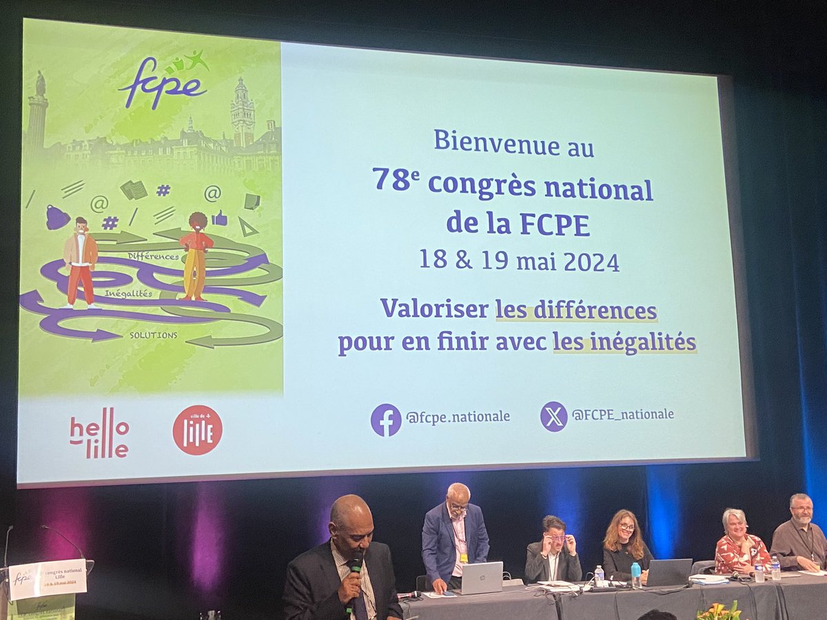 Lancement du 78eme congrès national pour valoriser les différences et en finir avec les inégalités. #congresFCPE