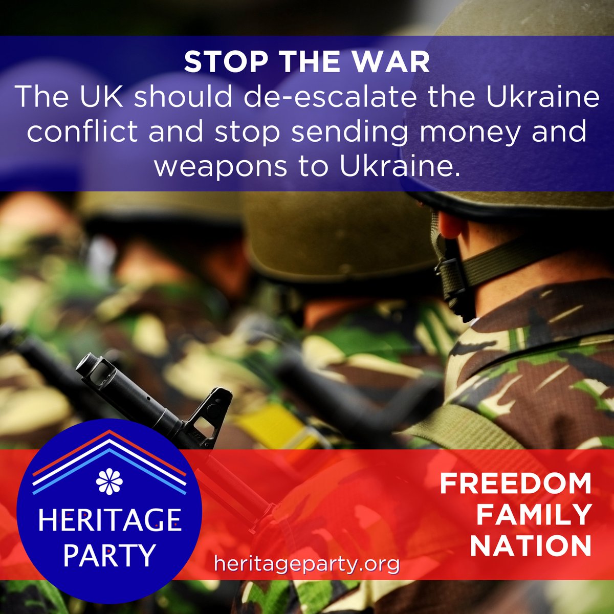 STOP THE WAR. #PeaceWithRussia heritageparty.org