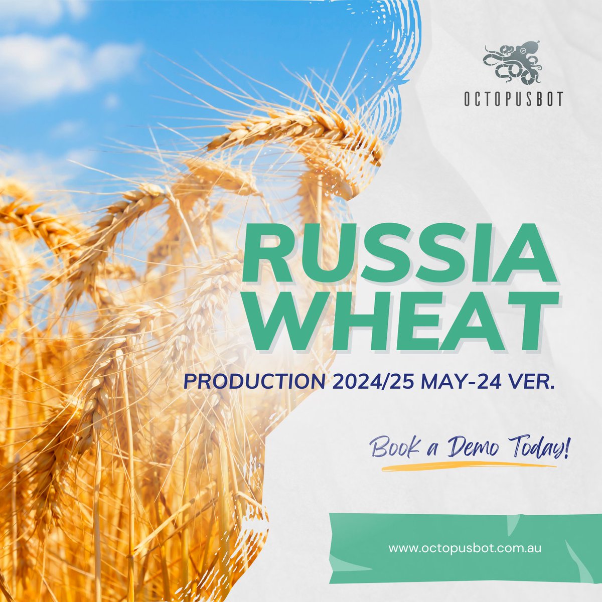 Octopusbot1's tweet photo. 📊 Russia Wheat production decrease due to frost events and decrease in precipitation

https://t.co/FUZrl1qoeQ

#Octopusbot1 #agtech #machinelearning #oatt #AgricultureAnalysis #IndustryInsights #DataAnalysis #Agriculture #PredictiveAnalytics #Russia #Wheat #RussiaWheat https://t.co/Eflw10GFVJ