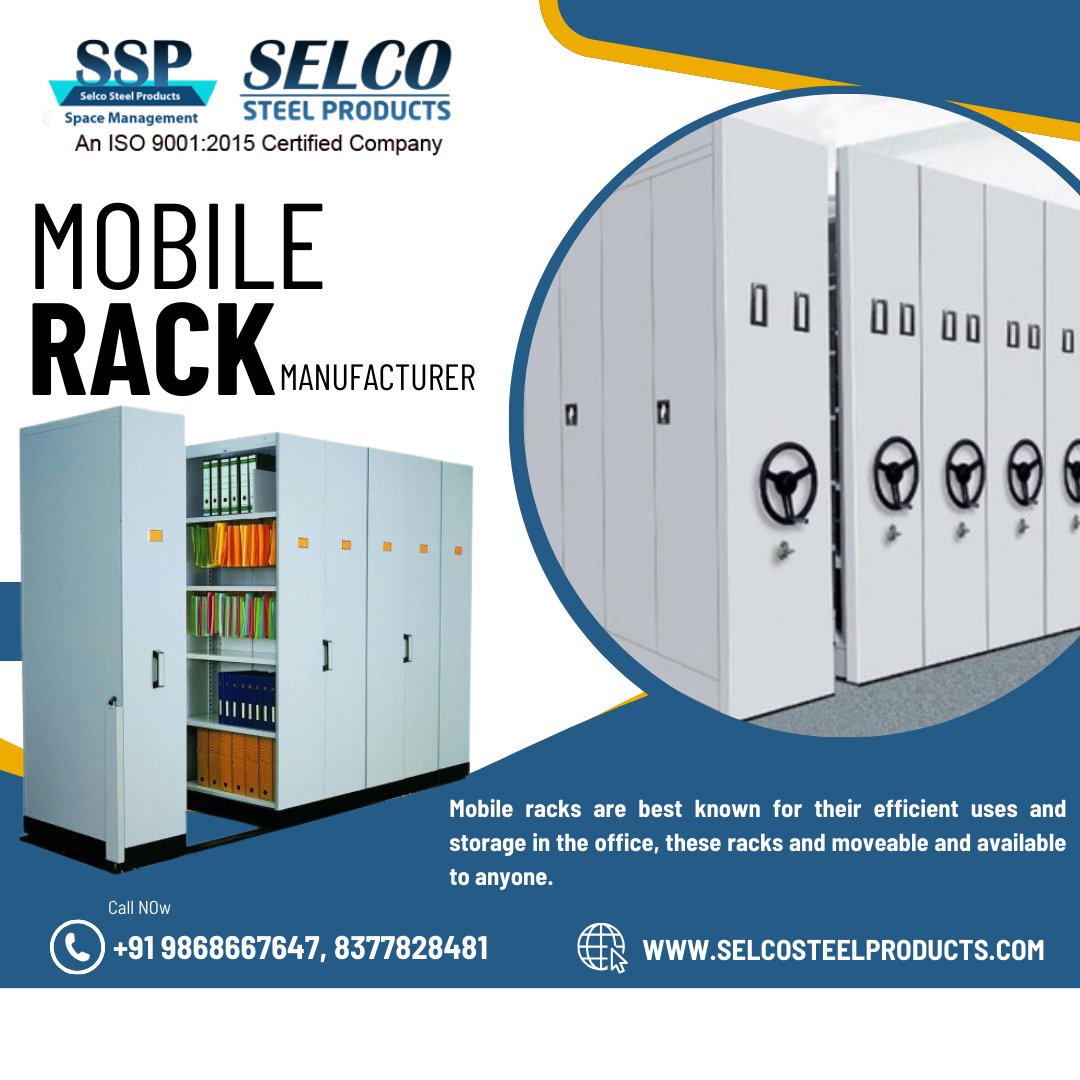 selcosteelpdt's tweet image. Mobile racks 
🌍 selcosteelproducts.com
📞 +91 9868667647, 8377828481
📨 sales.selcosteel@gmail.com
📍 15B 16, E Block Chanakya Place Part - 1, Uttam Nagar, New Delhi - 110059
#mobilerack #heavydutyrak #library #hospitality