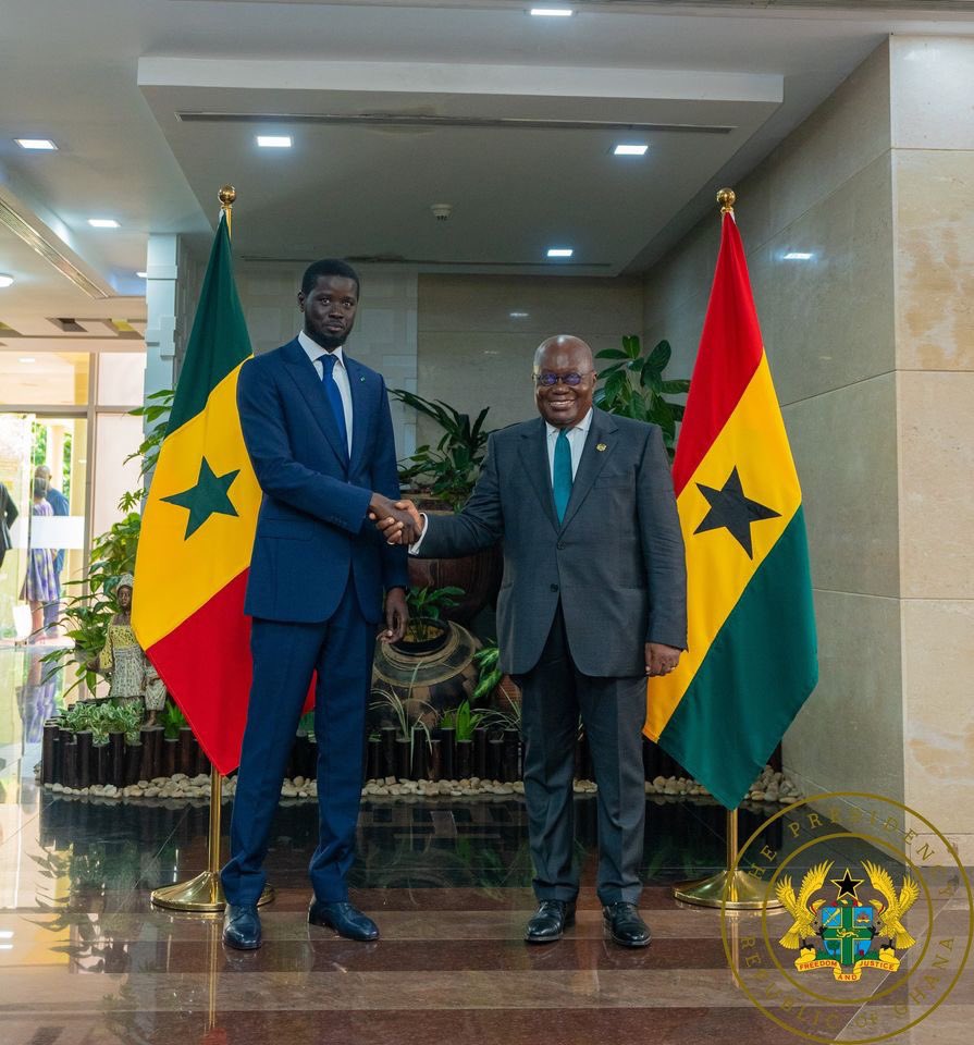 On Friday, 17th May 2024, I welcomed the new President of the Republic of Senegal, His Excellency Bassirou Diomaye Faye, to Jubilee House, the seat of our nation's presidency. His visit to Ghana marks a significant milestone in the enduring friendship and cooperation between our