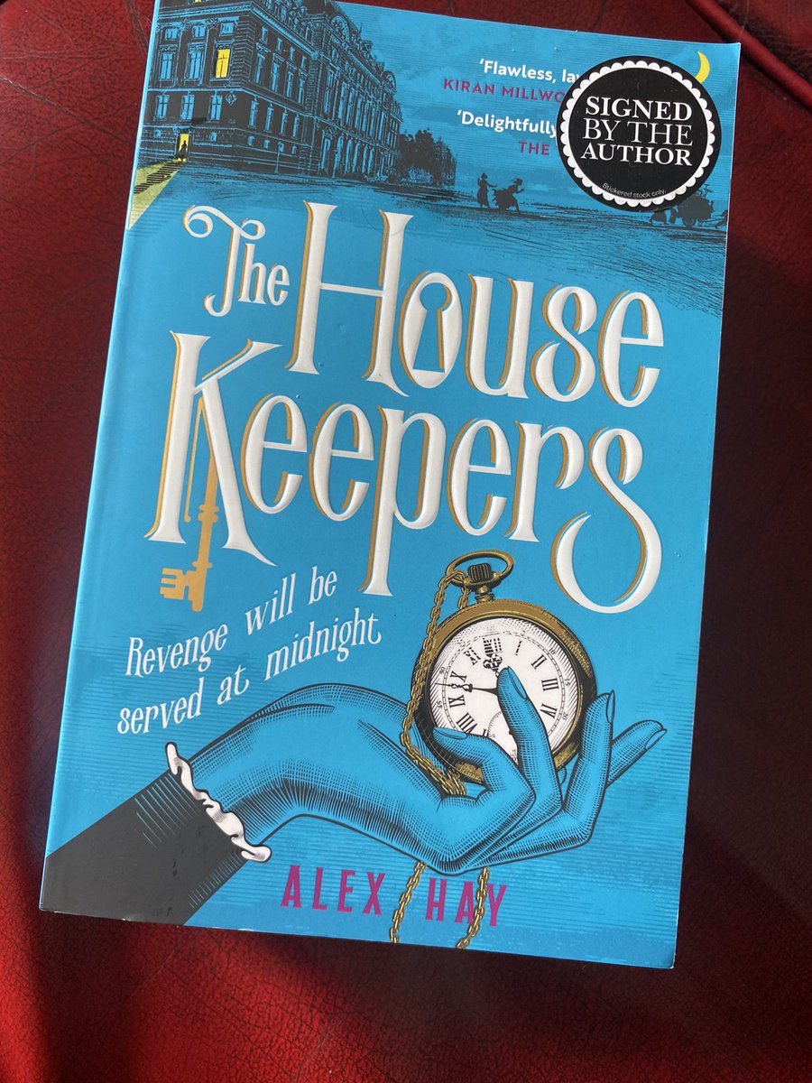 I was so tired last night that I ran a bath without putting the plug in. So today I’m looking forward to a VERY quiet weekend of reading. The Housekeepers, by @AlexHayBooks is a Victorian heist story and is off to a great start. What are you reading?