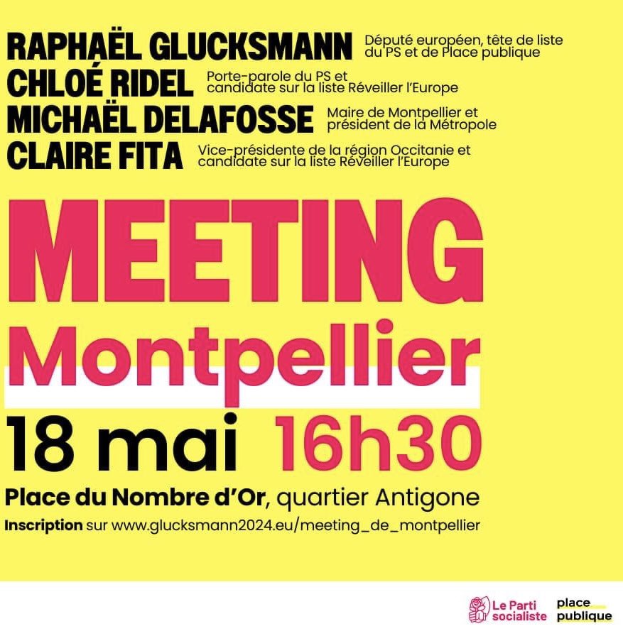 🇪🇺 Ce samedi, on #RéveilleLEurope en #Occitanie avec 2 grands événements à ne pas manquer en présence de @rglucks1 ! 👉 #Perpignan à 11h30 👉 #Montpellier à 16h30 Soyez au rdv !
