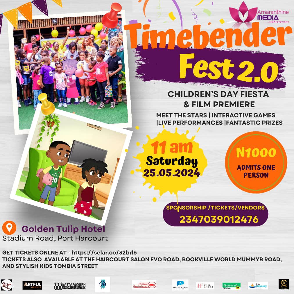 The Countdown is officially on! It's 8 days to the TimeBender Fest!💃🏾🎪🎊🥁 Veechi Drinks is bopping with fresh zobo and tigernut drinks🍹 We cannot wait to get this party started!!!!💃🏾💃🏾💃🏾💃🏾💃🏾 Sat, 25th May , Golden Tulip Hotel, Port-Harcourt 🎫 selar.co/32brl6