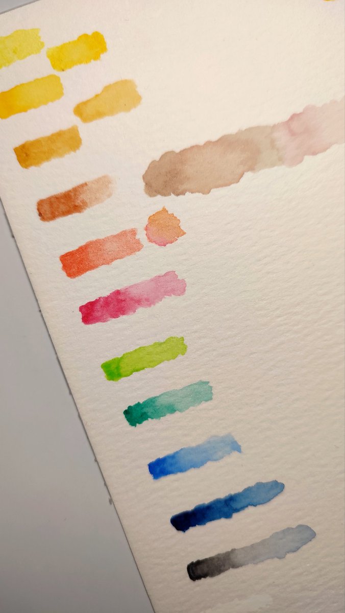 Bought #watercolor 😆 Watching lots of tutorials now. Too nervous~ 😱