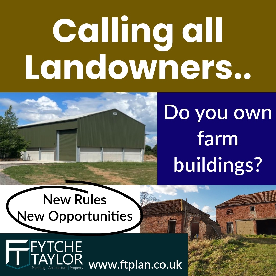 Convert farm buildings...create homes!

New rules could allow up to 10 homes to be created. Contact us for advice and support with applications to turn your buildings into property assets.

#FarmDiversity #Opportunity #PlanningConsultant #ClassQ 
#BritishFarmers #FarmingUK
