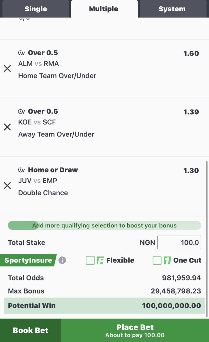 Another set Drop your Sportybet ID ₦3,000 each 50 people Lemme fund some followers, we win together here I don’t wanna cast this update❌❌ Immediately we clock 9:00AM I will drop code on Telegram for those who are interested in this mega odds. Join telegram: