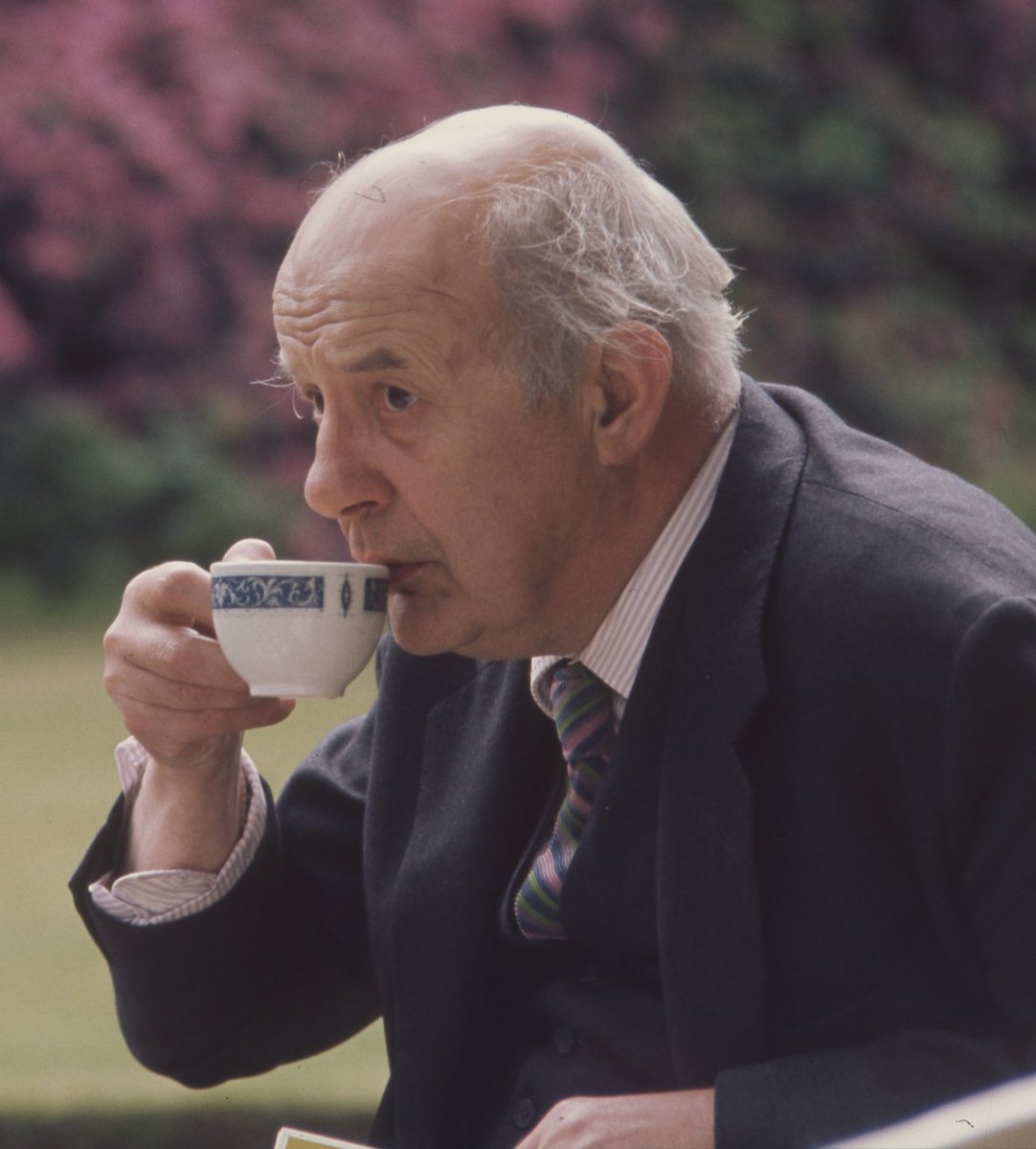 'Sand in the sandwiches, wasps in the tea...' #JohnBetjeman and seaside holidays, as remembered by Rick Stein tonight on BBC4 at 8.10pm. There's much more on the former poet laureate tomorrow. Photo © Radio Times taken by Don Smith on 22 June 1972.