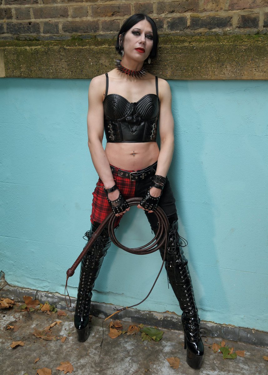 London Punk, Metal and Goth fetish scene, random out take shot. Miss Daria, Kensington.