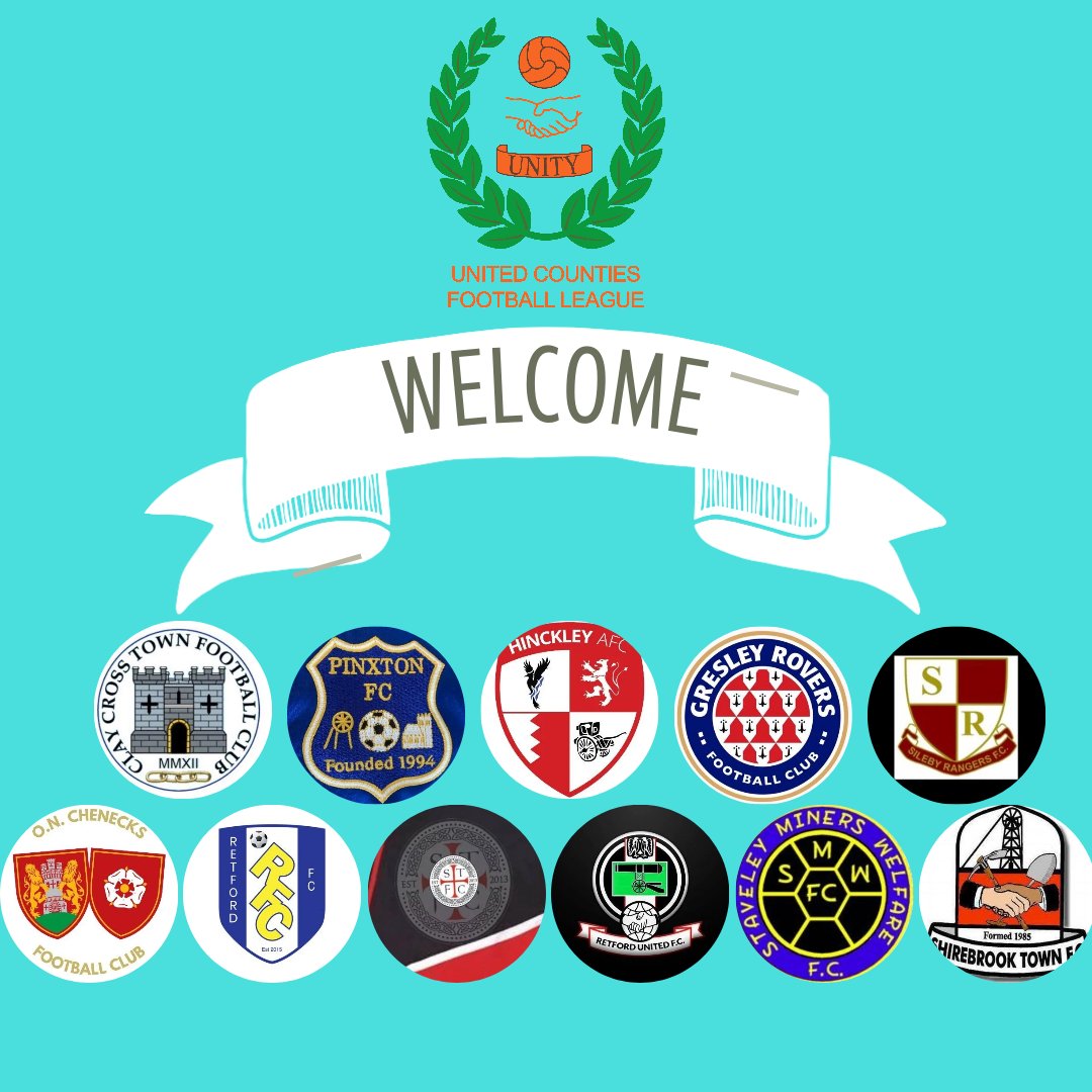 After yesterday's League allocation announcement, we also say a big hello to a number of clubs We welcome you to the United Counties League and wish you all the best for the new season.