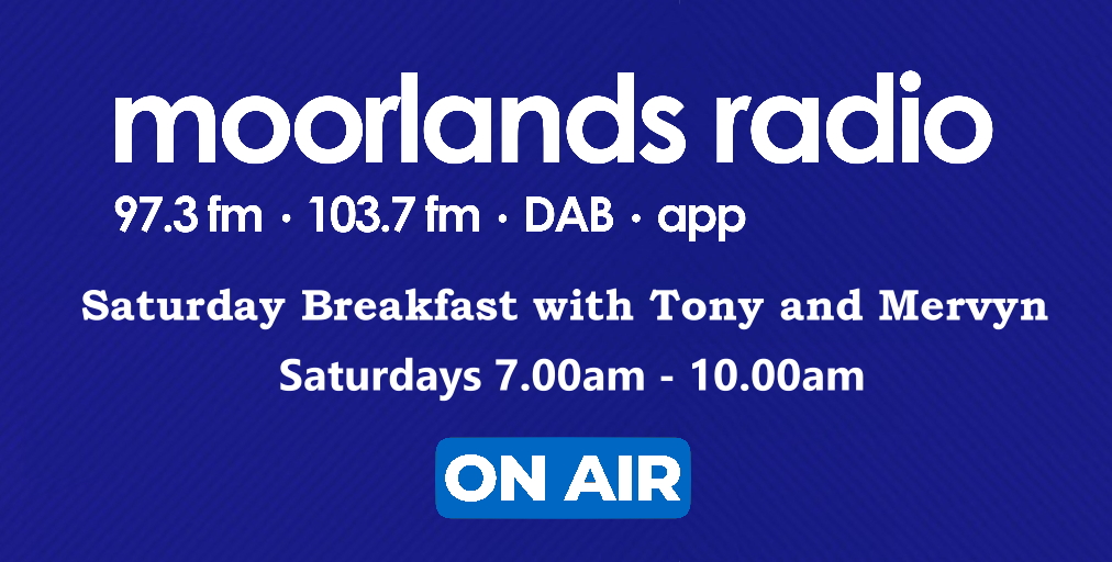 Wake up your weekend with the fantastic Tony and Mervyn on #MoorlandsRadio @moorlandsradio
🔊 moorlandsradio.co.uk/player 👍🎵🎧📻 

#LocalRadio #StaffordshireMoorlands 
#NorthStaffordshire #SouthCheshire