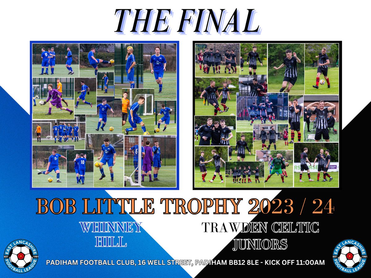 Tony Kirk Photography (@tonykirkphotos) on Twitter photo #GMSF please give a shout out to the <a href="/eastlancs_fl/">East Lancashire Football League</a> whose season finishes today with their two senior cup finals at <a href="/Padiham_FC/">Padiham Football Club</a>
Trawden Celtic vs Whinney Hill
Feniscowles & Pleasington vs Barnoldswick Town (EL)
<a href="/TrawdenCelticFc/">Trawden Celtic FC</a> v <a href="/Whinneyhillfc/">Whinney Hill FC</a>
<a href="/FeniscowlesF/">Feniscowles and Pleasington FC</a> vs <a href="/BarnoldswickEl/">Barnoldswick Town (EL) FC</a> #GMSF please give a shout out to the <a href="/eastlancs_fl/">East Lancashire Football League</a> whose season finishes today with their two senior cup finals at <a href="/Padiham_FC/">Padiham Football Club</a>
Trawden Celtic vs Whinney Hill
Feniscowles & Pleasington vs Barnoldswick Town (EL)
<a href="/TrawdenCelticFc/">Trawden Celtic FC</a> v <a href="/Whinneyhillfc/">Whinney Hill FC</a>
<a href="/FeniscowlesF/">Feniscowles and Pleasington FC</a> vs <a href="/BarnoldswickEl/">Barnoldswick Town (EL) FC</a>