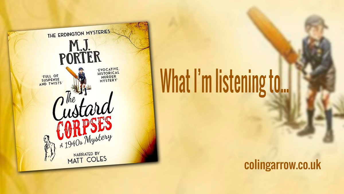 What I'm listening to: 'The Custard Corpses' by MJ Porter buff.ly/3KbTDWI @coloursofunison #audible