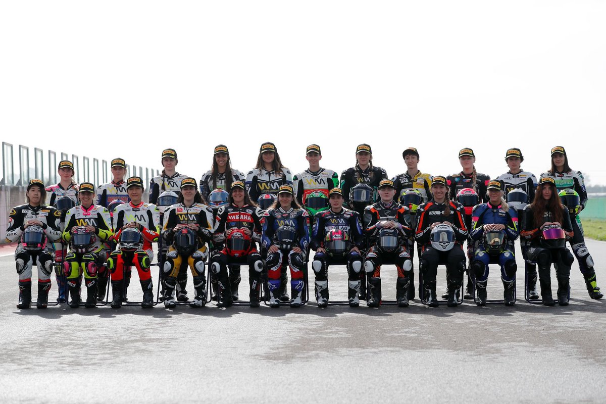 The grid for the first ever Women’s World Circuit Championship! Test done, series gets underway on 14-16 June at Misano!
