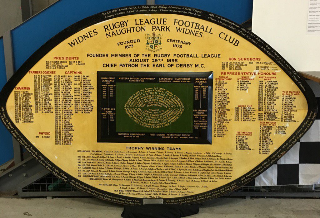 On 4th August 2007, Widnes Rugby League Museum was officially opened by David and Paul Hulme. ⚫️⚪️

Located under the East Stand, it was the first club-based rugby league museum in the world! #InternationalMuseumDay