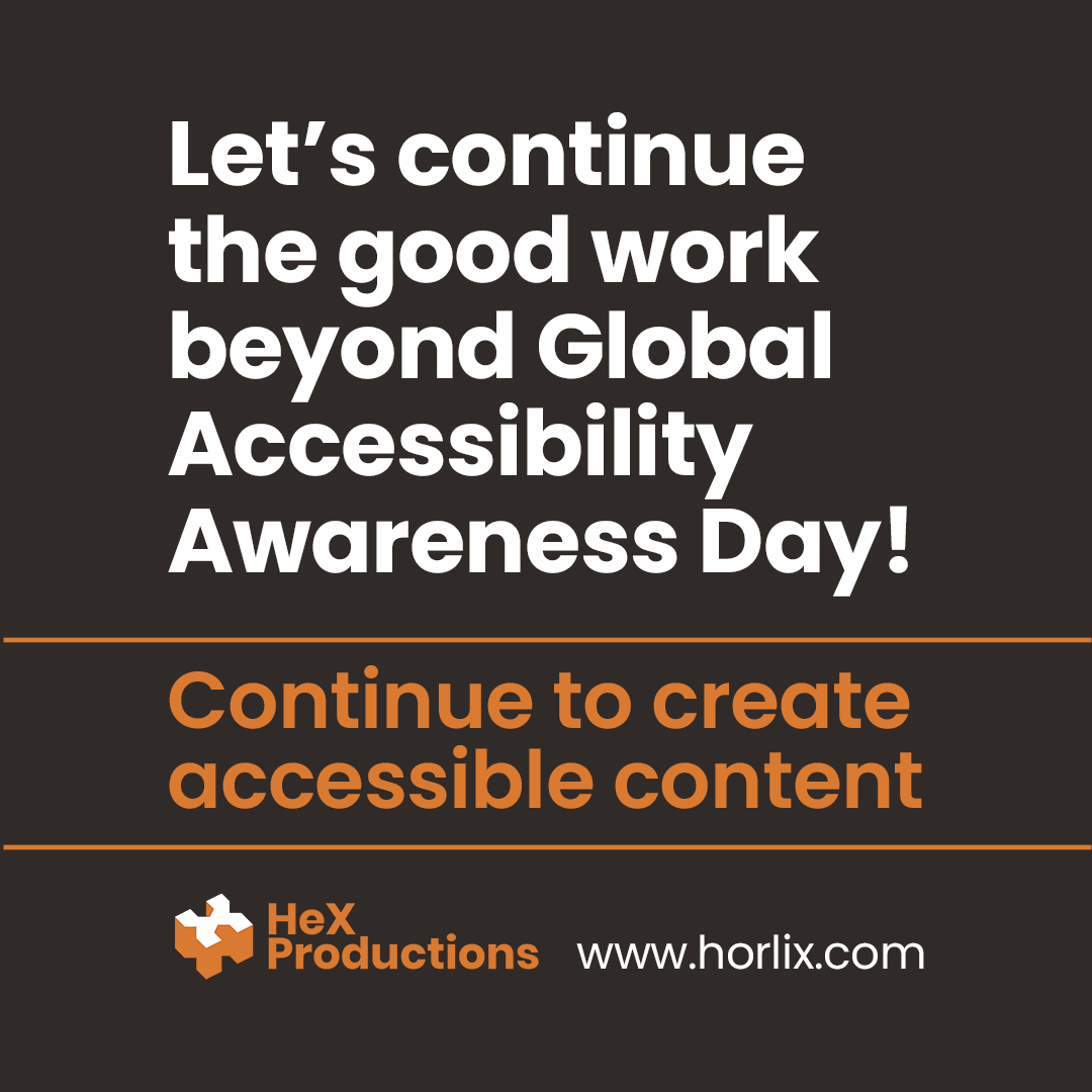 HeX_Productions's tweet image. #GAAD may be over, but millions of people still need you to continue to create inclusive content (zurl.co/erUY).

As a bare minimum:

Write alt text for images
Add captions on videos
Use #PascalCase hashtags
Don&apos;t use emojis as bullet points or in the middle of words