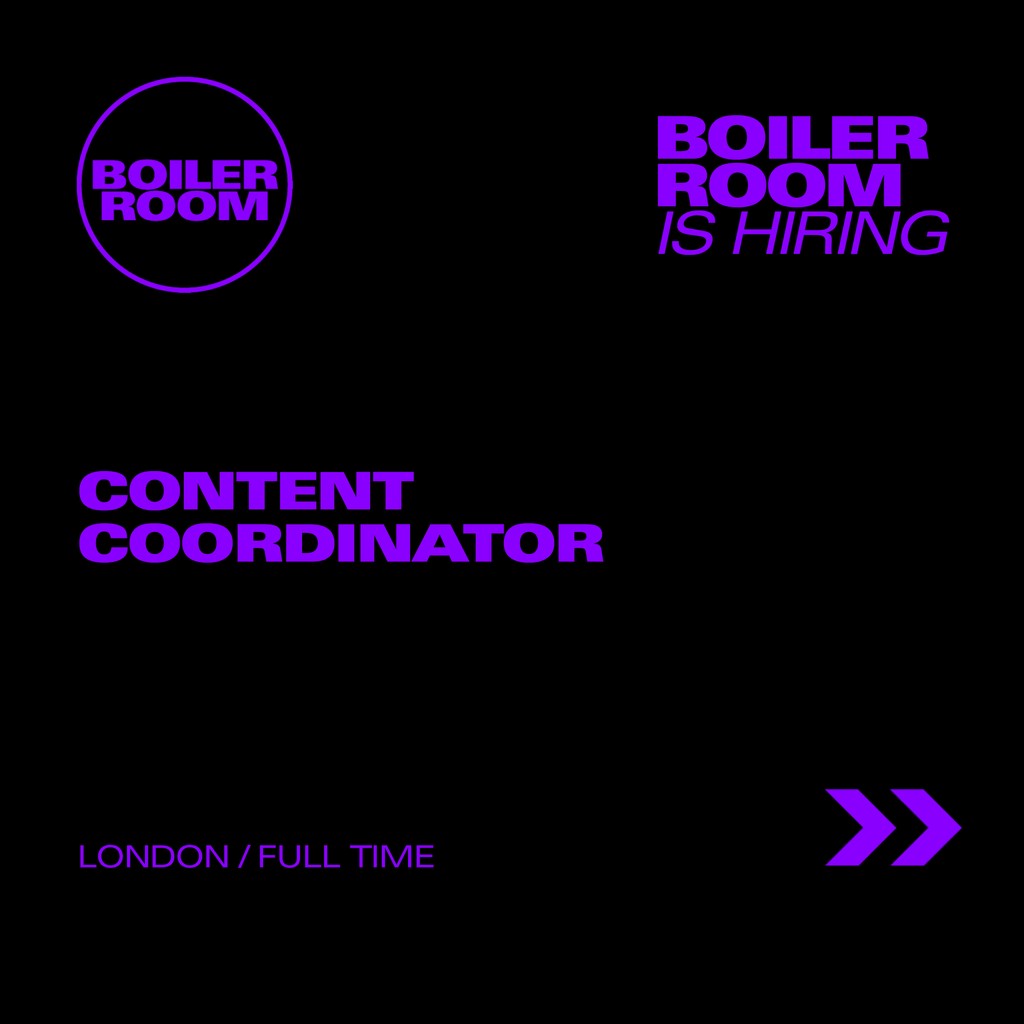 Boiler Room is hiring. All roles are full time and based in London. ⁠ ⁠ Apply → blrrm.tv/jobs