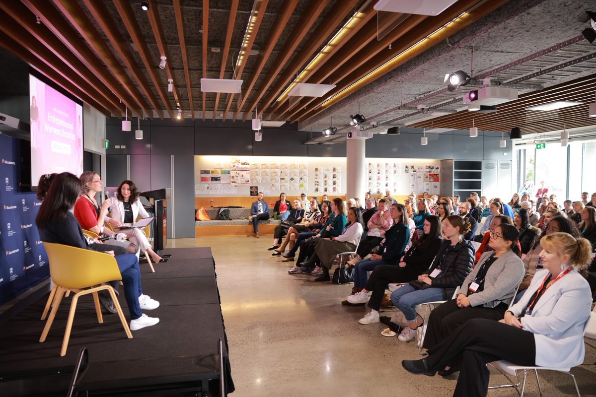 Last week, @iAccelerate hosted their Entrepreneurial Women’s Breakfast, focusing on Leaders in Tech. The event brought together trailblazing women from across the national and international tech industry. #ThisIsUOW