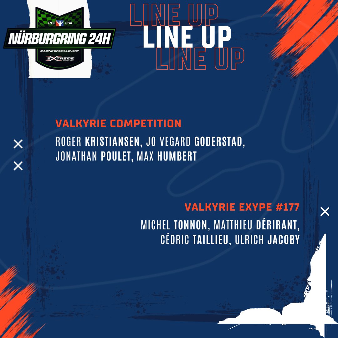 🟢 Nurburgring 24h 🟢
The start is approaching! Find out more about the crews who will be setting off for 24 hours of racing on the Nurburgring circuit.