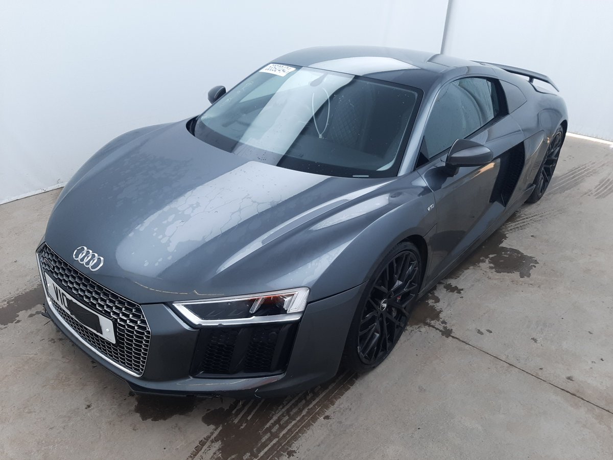🚘 2017 Audi R8 Plus Quattro: ow.ly/bRus50RJw7y 🛠️ CAT N | Rear | Side 📅 Auction date: 28/05/24, 12pm, Westbury Login & find the Bid-Fee Caluculator on the Lot page to work out the total amount payable on the max. bid amount you decide to bid!