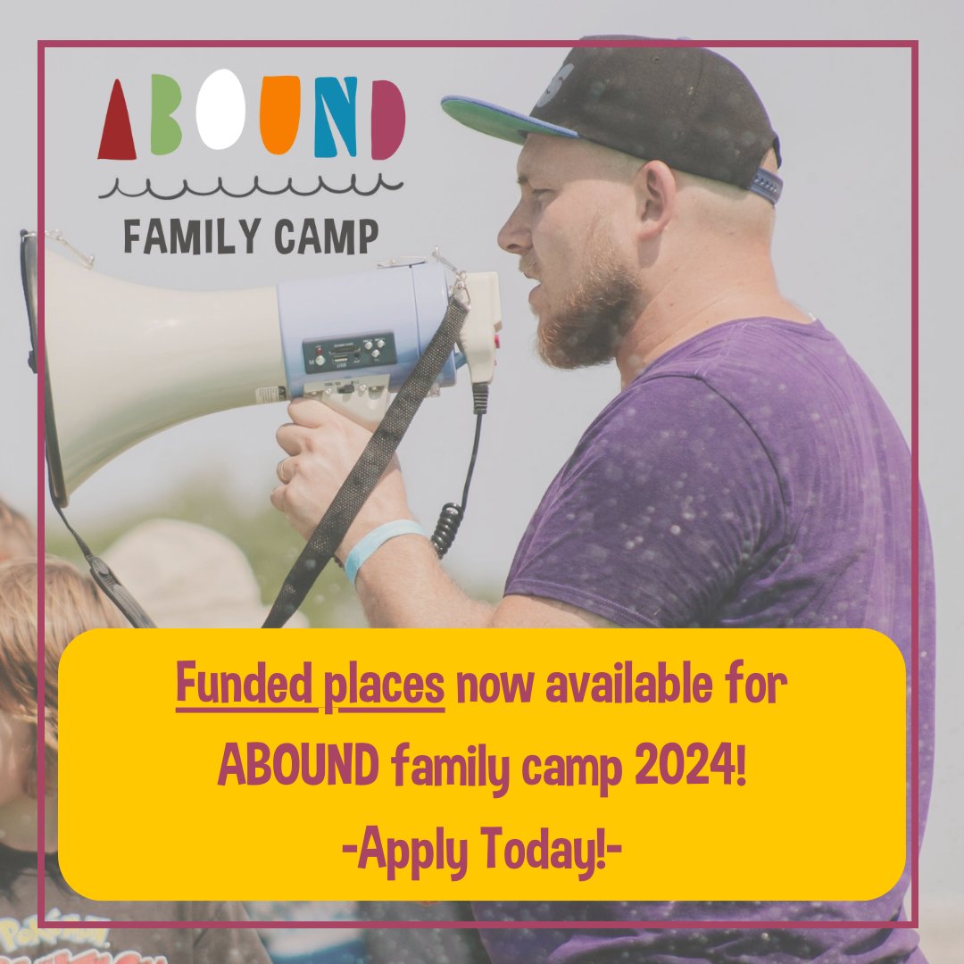 We are absolutely DELIGHTED to have received some grant funding to allow us to create a bursary fund for Abound family camp 2024! If you and your family, or a family you know would love to come but would struggle with the cost, please drop an email to: emily@4front-theatre.com